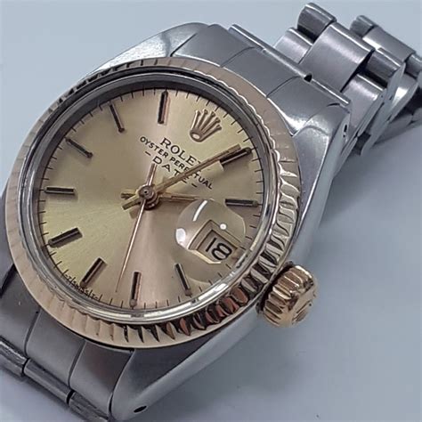 Rolex Oyster Perpetual Lady Date Ref 6917 18k SS Automatic